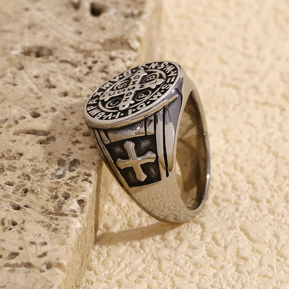 Fashion Circle Geometric Stainless Steel Electroplating Rings