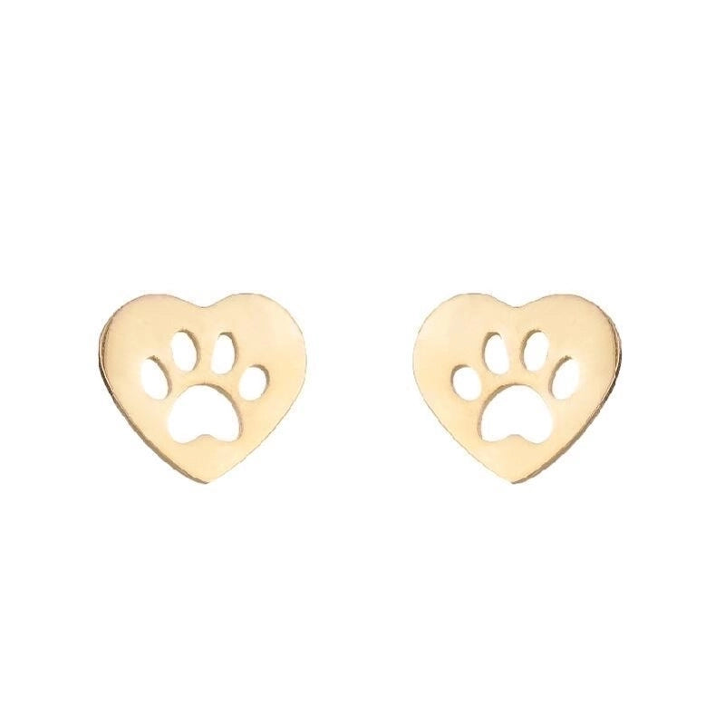 1 Pair Fashion Geometric Plating 304 Stainless Steel 18K Gold Plated Ear Studs