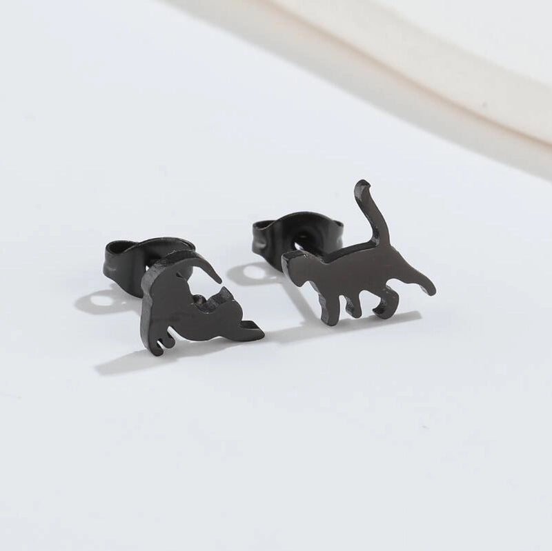 1 Pair Fashion Animal 304 Stainless Steel 18K Gold Plated Ear Studs