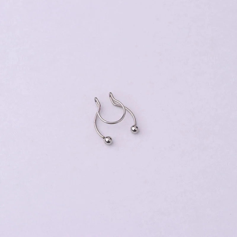 Nose Rings & Studs Geometric 316 Stainless Steel Plating