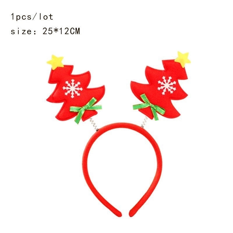 Christmas Streetwear Children Unisex Christmas Hat Christmas Tree Santa Claus Hair Band