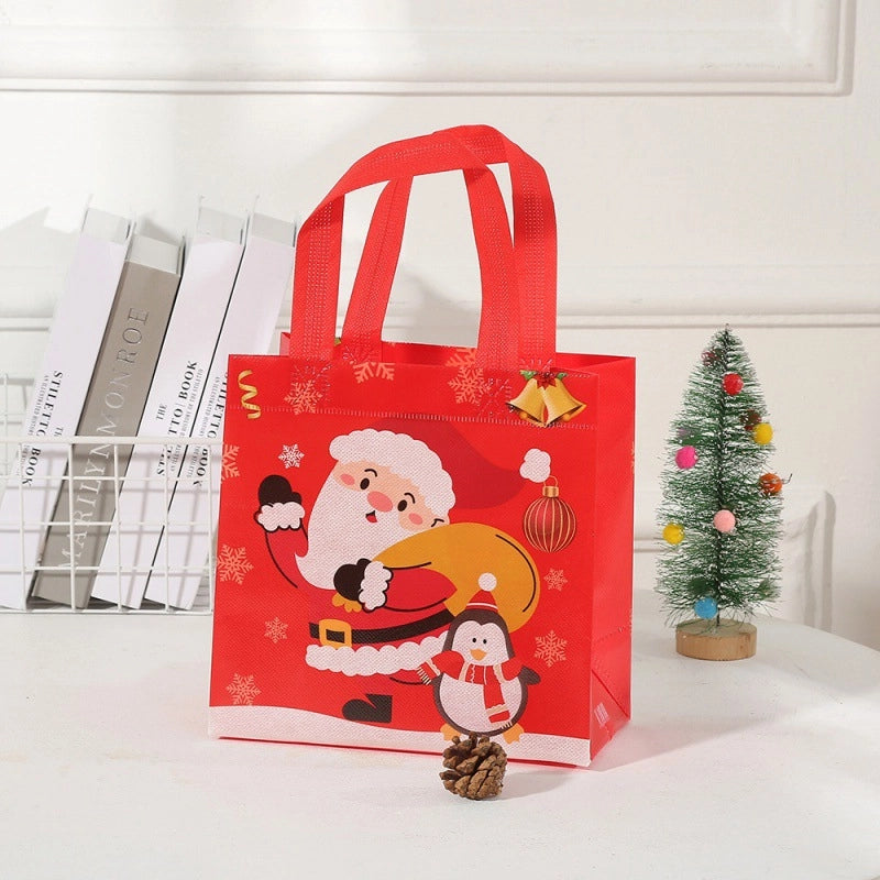 Birthday Gift Storage Bag Non-woven Christmas Handbag Foldable Gift Storage Shopping Bag Waterproof Bag