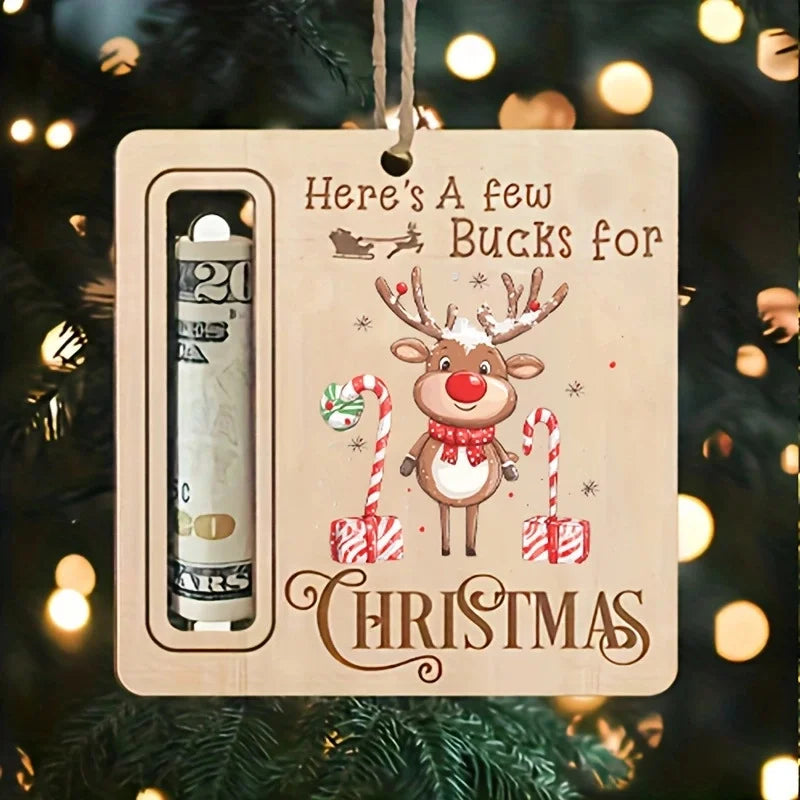 Christmas Cartoon Style Santa Claus Snowman Elk Wood Daily Festival Hanging Ornaments Decorations Hanging Ornaments