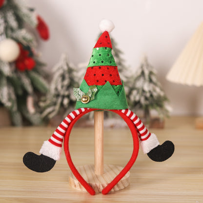 Christmas Holiday Decoration Headband Party Hat Belt Hair Accessory Clown Foot Headband Cartoon