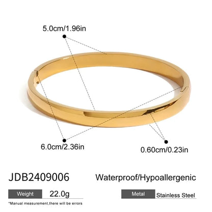 Classic Style Solid Color 304 Stainless Steel Bangle In Bulk Stainless Steel Bracelets