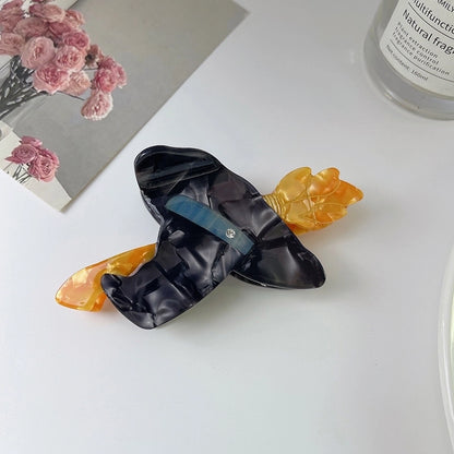 Women's Hip-Hop Retro Funny Halloween Pattern Pumpkin Skull Acetic Acid Sheets Hair Claws