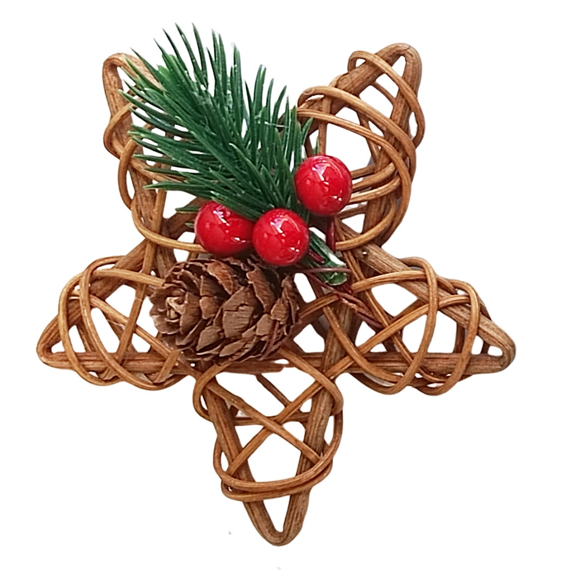 5 Pieces Pine Needle Mini Christmas Tree Accessories Gift Box Decoration Real Flowers Christmas Decoration Snow Powder Snowflake Pine Needle