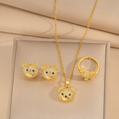 Minimalist Round Geometric Titanium Steel Electroplating Necklaces