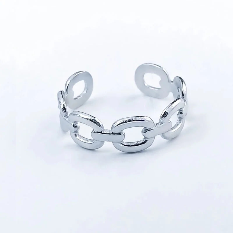 Minimalist Heart Shape Titanium Steel Open Rings