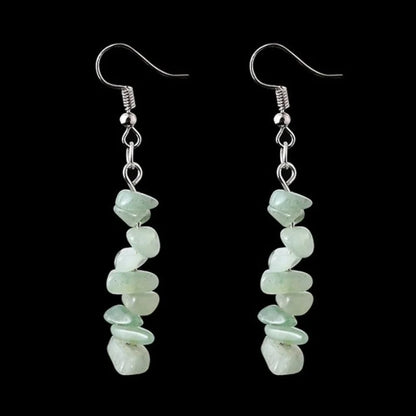 Fashion Irregular Natural Stone Handmade Drop Earrings 1 Pair