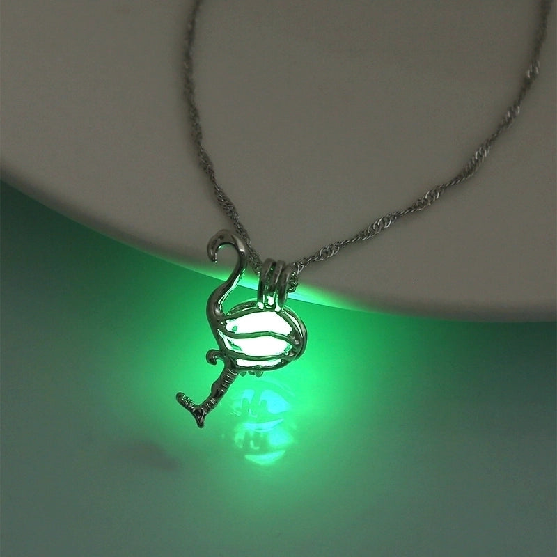 Luminous Hollow Snowflake Pendant Necklace
