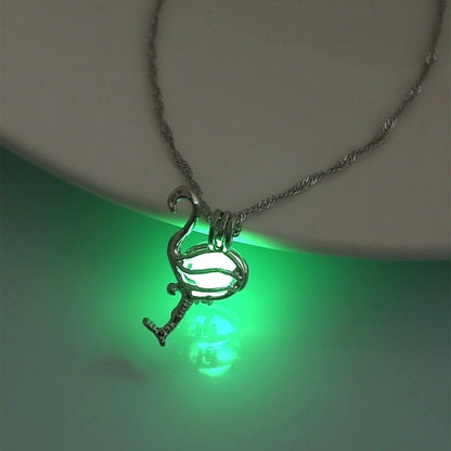 Luminous Hollow Snowflake Pendant Necklace