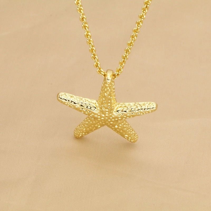Copper Beaded Starfish Copper Necklaces