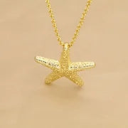 Copper Beaded Starfish Copper Necklaces