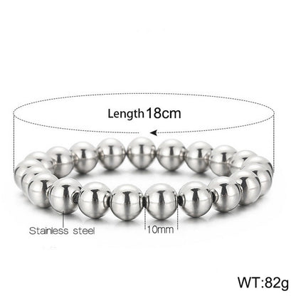 Casual Minimalist Geometric Stainless Steel 18K Gold Plated Bracelets In Bulk