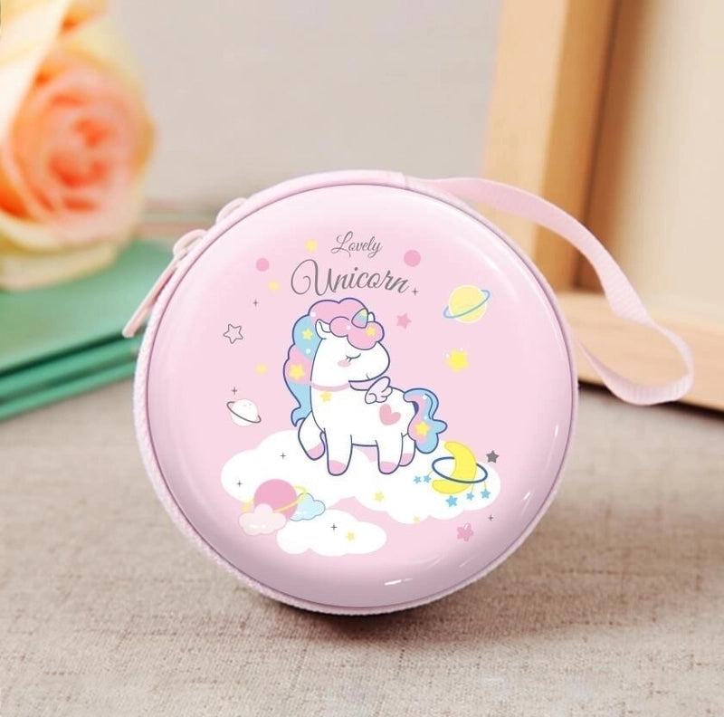 3 Pieces Women'S Cartoon Tinplate Zipper Coin Purses