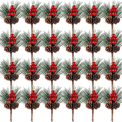 Christmas Decoration Bouquet Diy Wreath Christmas Tree Matching Holiday Window Bar Scene Real Pine Cone Accessories