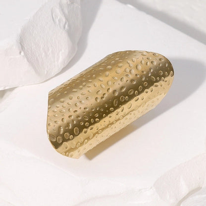 Casual Minimalist Geometric 304 Stainless Steel Hollow Out Inlay Open Rings