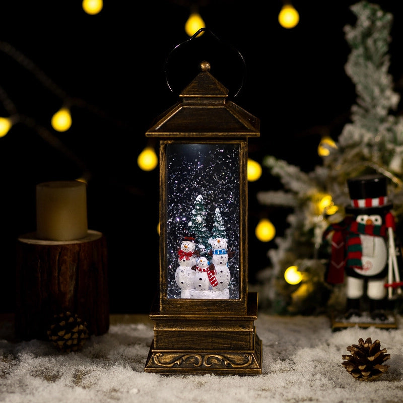 Christmas Decorations Water Ball Lamp Wind Light Automatic Snow Snowflake Music Box Music Box Christmas Gift Ornaments