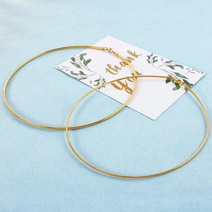 Titanium Steel 18K Gold Plated Minimalist Geometric Choker