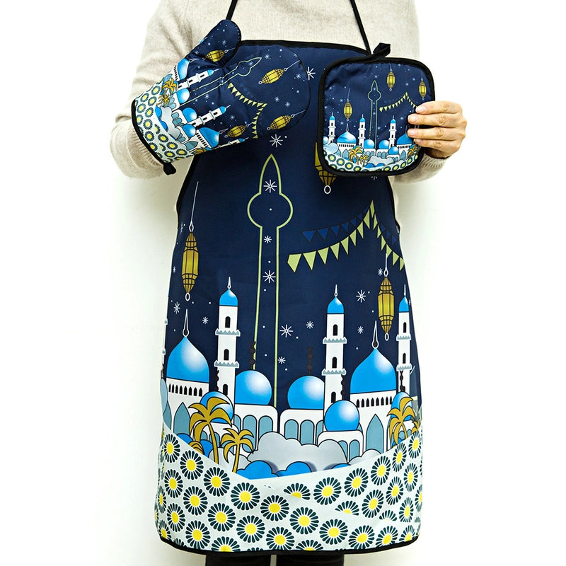 Christmas Vacation Tie Dye Polyester Apron 1 Set