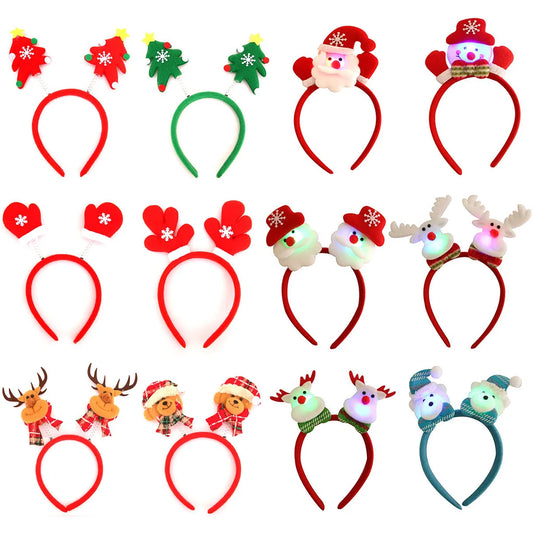Cute Christmas Women's Snowman Elk Nonwoven Hair Band