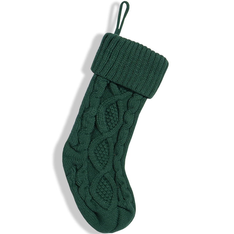 Christmas Striped Knitted Elastic Decorative Socks High-grade Wool Socks Christmas Tree Pendant Kindergarten Gift