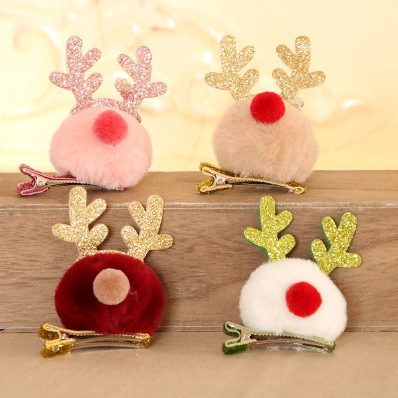Christmas Decorations Antlers Hairpin Barrettes New Christmas Gift Headdress For Children And Kids Present Small Gift
