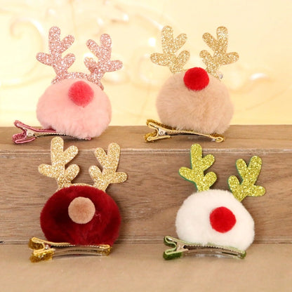 Christmas Decorations Antlers Hairpin Barrettes New Christmas Gift Headdress For Children And Kids Present Small Gift