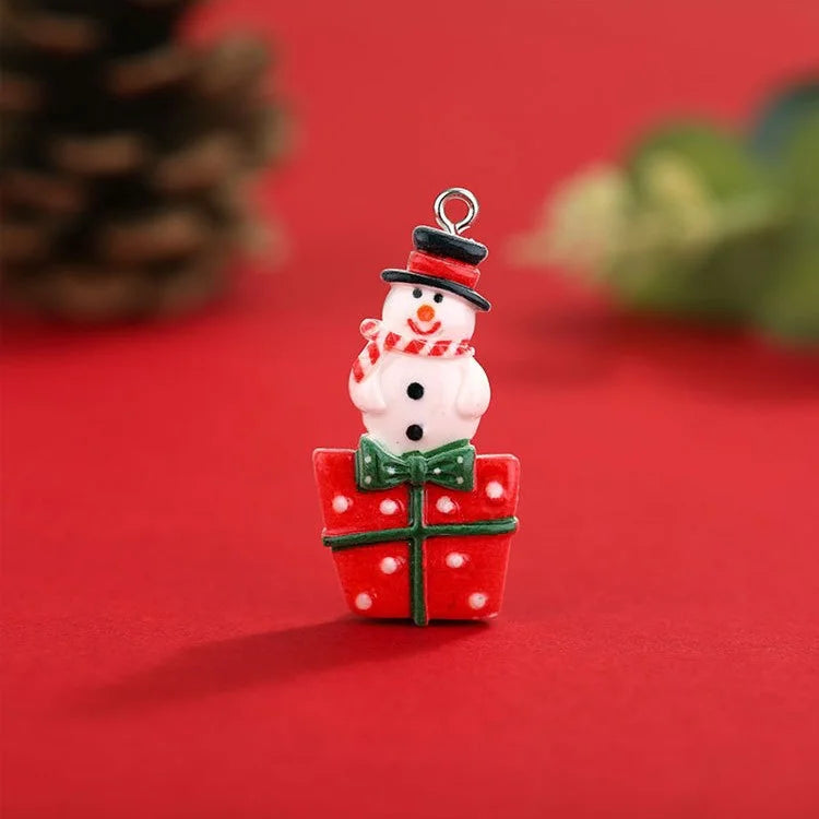 Christmas Resin Hanging Ring Small Pendant Diy Accessories Christmas Tree Decoration Supplies Small Pendant Hanging Ornament