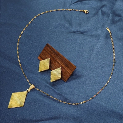 Elegant Classical Geometric 304 Stainless Steel Plating Jewelry Set