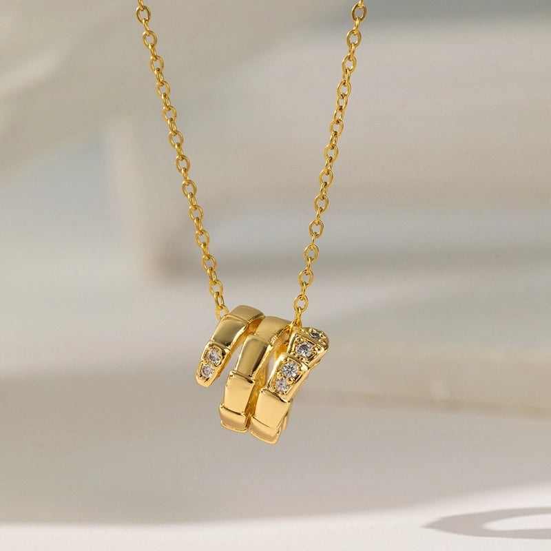 Sweet Starfish Titanium Steel Copper Alloy Zircon Inlay Stainless Steel Necklaces