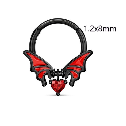 1 Piece Belly Rings Minimalist Heart Shape Copper Inlay Rhinestones Nipple Rings & Studs Belly Rings