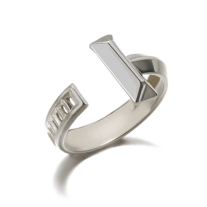1 Piece Fashion Geometric Stainless Steel Open Ring