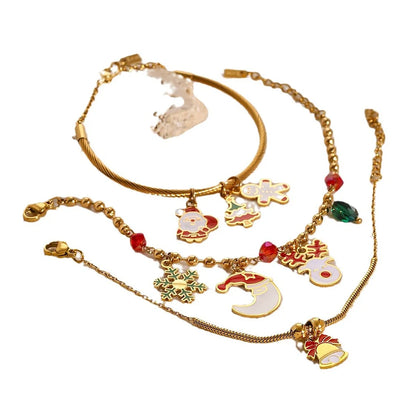 Christmas New Year Stainless Steel Bracelet Party Bangle Titanium Steel Bracelet