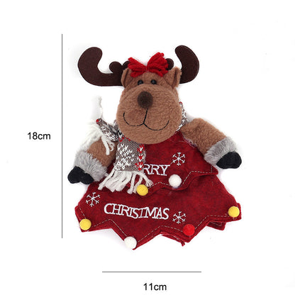 Christmas Gift Bag Candy Bag Christmas Decoration Burlap Santa Claus Apple Bag Gift Bag