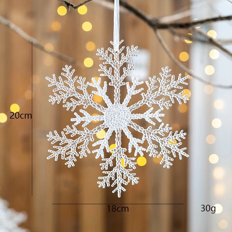 Christmas Cute Snowflake Arylic Party Hanging Ornaments