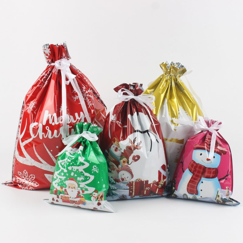 Christmas Gift Bag 2025 Hot Christmas Gift Bag Set Drawstring Bag Candy Bag
