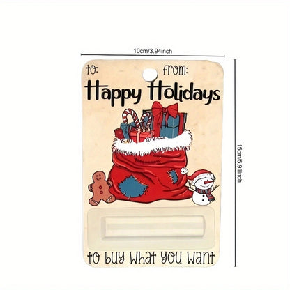 Christmas Cartoon Style Santa Claus Snowman Elk Wood Daily Festival Hanging Ornaments Decorations Hanging Ornaments