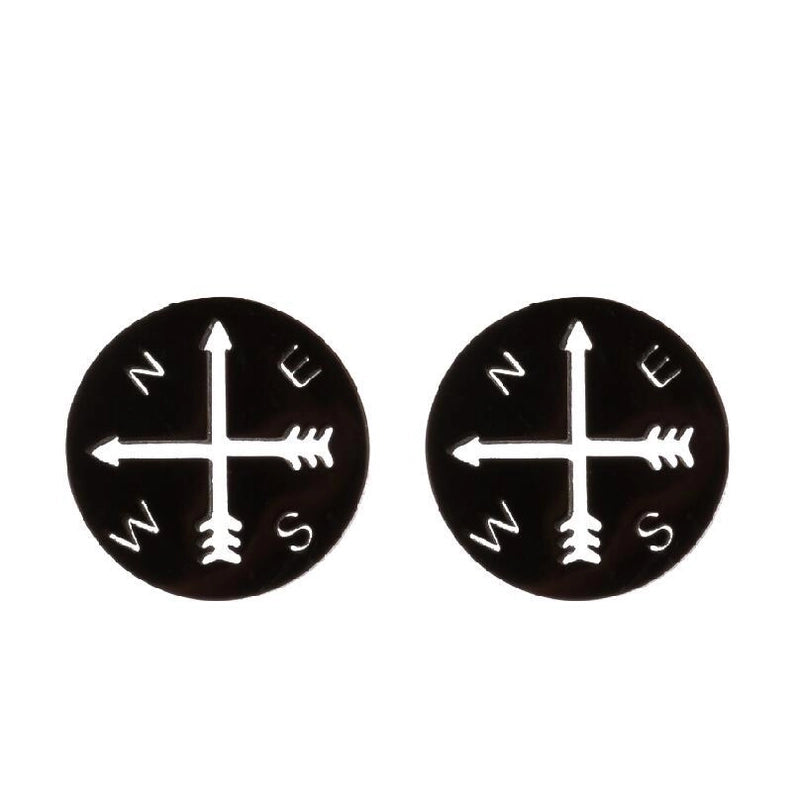 1 Pair Halloween Minimalist Spider Web Butterfly Notes Plating Hollow Out 304 Stainless Steel 18K Gold Plated Ear Studs