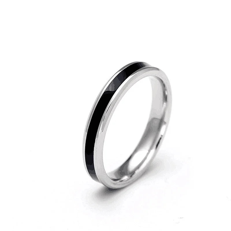 Minimalist Geometric Stainless Steel Stainless Steel Rings