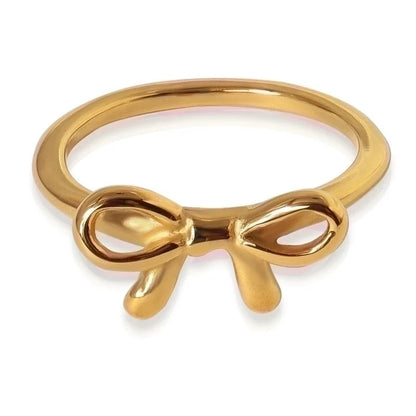 304 Stainless Steel Minimalist Solid Color Rings