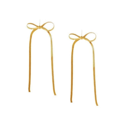 Elegant Sweet Streetwear Bow Knot Titanium Steel Plating Bracelets Earrings Necklace