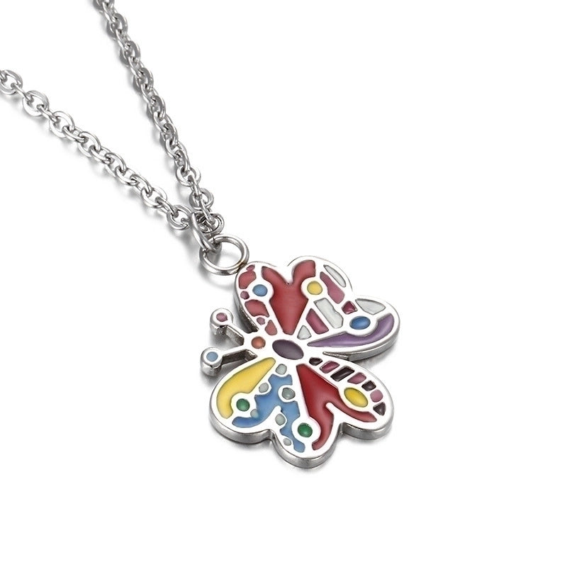 Jewelry Korean Fashion Stainless Steel Necklace Simple Color Necklace Clavicle Chain