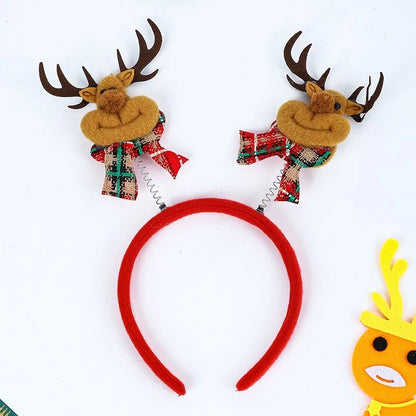 Christmas Cartoon Style Cute Snowman Elk Party Festival Headband