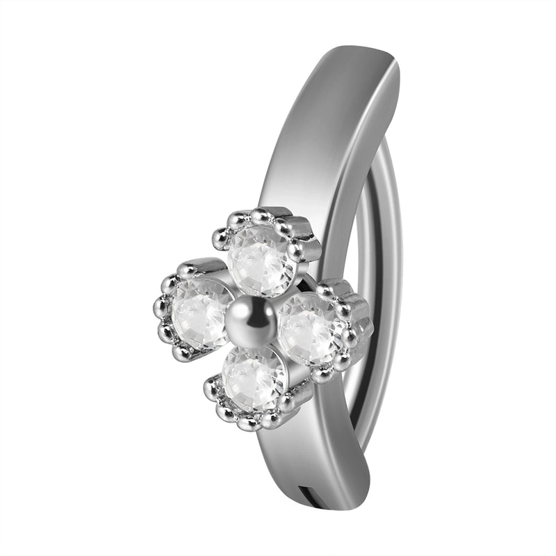 1 Piece Belly Rings Casual Hawaiian Tropical Flower Butterfly 304 Stainless Steel Inlay Zircon