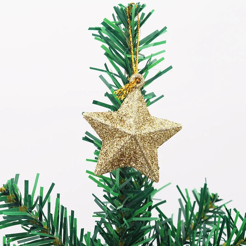 Christmas Vintage Style Pentagram Plastic Indoor Party Festival Hanging Ornaments