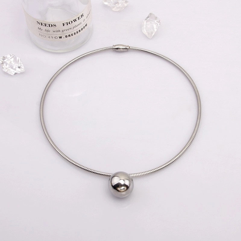 Fashion Geometric Titanium Steel Titanium Steel 18K Gold Plated Gold Plated Silver Plated Plating Choker