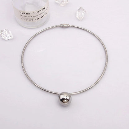 Fashion Geometric Titanium Steel Titanium Steel 18K Gold Plated Gold Plated Silver Plated Plating Choker