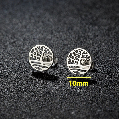 1 Pair Cute Minimalist Animal Notes Polishing 304 Stainless Steel 18K Gold Plated Ear Studs